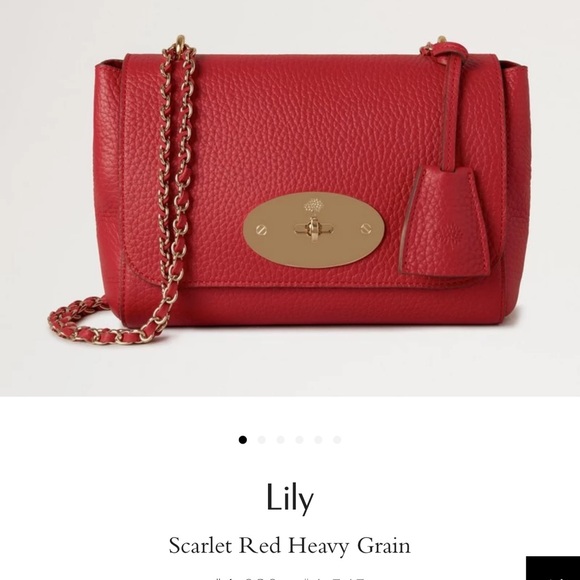 Mulberry Lily Scarlet Red Leather Bag - Picture 2 of 16